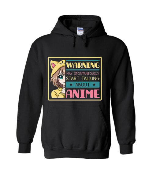Anime, Anime Warning Hoodie