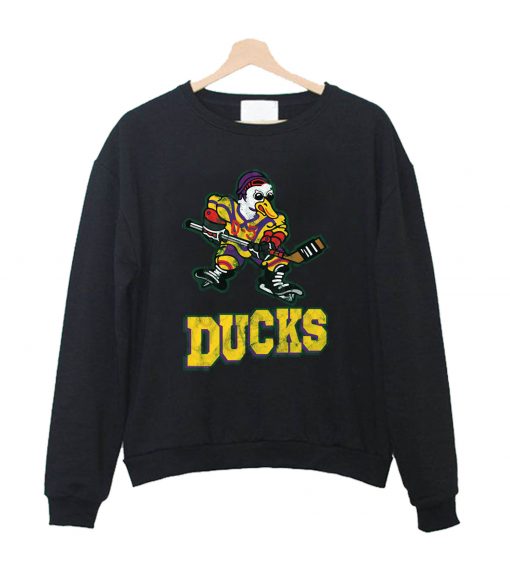 Classic Mighty Ducks Logo Crewneck Sweatshirt