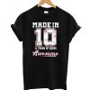 Made in 2010 11 years of being awesome 11th Birthday girly T-Shirt