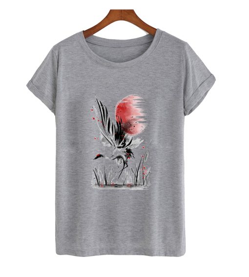 Sumi-e crane T-Shirt