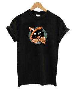 vintage Halloween Black Cat T-Shirt