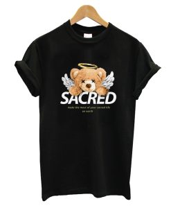 Sacred Slogan Bear Doll Angel T-shirt '