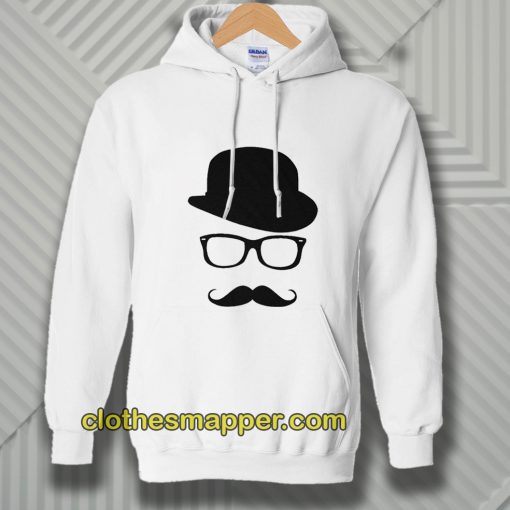 Mustache Men's Short Sleeve Tee Hoodie