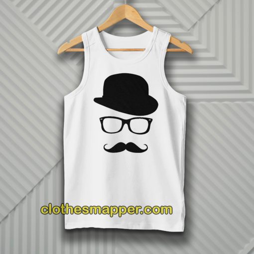 Mustache Men's Short Sleeve Tee Tanktop