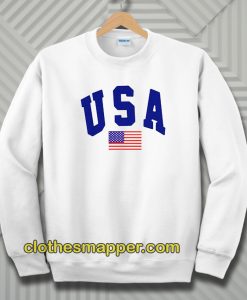 USA White Sweatshirt