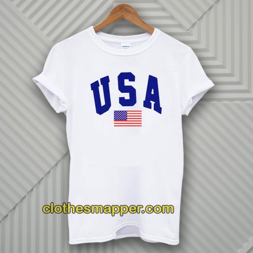 USA White T-Shirt