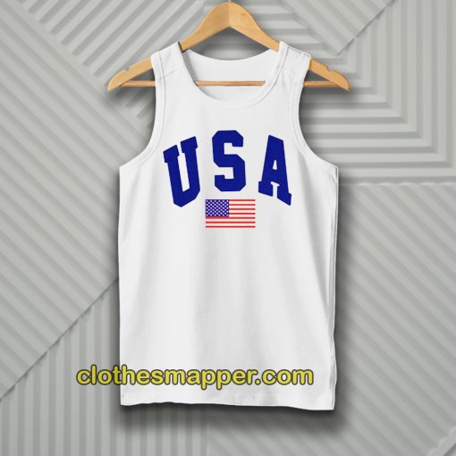 USA White Tanktop