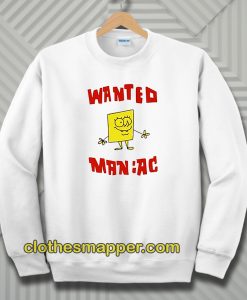 Wanted Maniac SpongeBob Sweatshirt