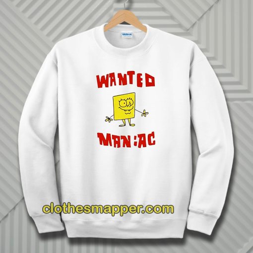 Wanted Maniac SpongeBob Sweatshirt