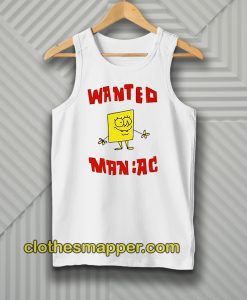 Wanted Maniac SpongeBob Tanktop