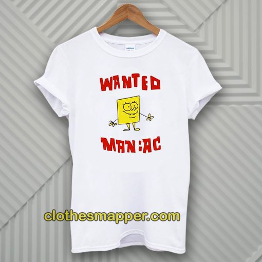 Wanted Maniac SpongeBob T-Shirt