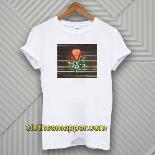 louis tomlinson neon rose t-shirt