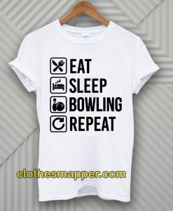 Eat Sleep Bowlinger Repeat Husband T-Shirt