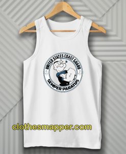 Popeye United States Coast Guard Semper Paratus Tank Top