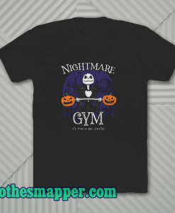 Halloween Town Gym Jack Skellington T-Shirt