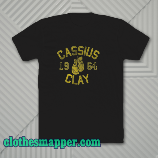 Muhammad Ali Cassius Clay Black Heather T-Shirt