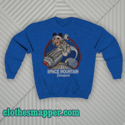 Space Mountain Mickey Mouse Sweatshirt