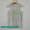 Success Nutrition Facts Tank Top