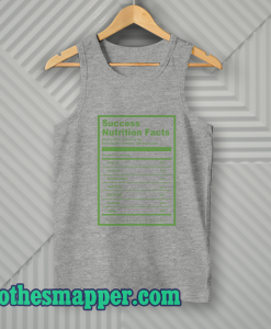 Success Nutrition Facts Tank Top