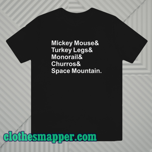 Mickey Mouse Turkey Legs Monorail t shirt