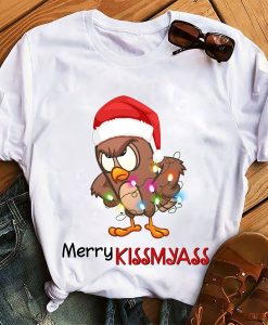 Owl Merry Kissmyass Unisex T Shirt
