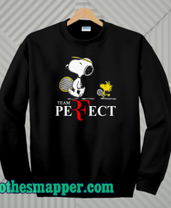 Roger federer snoopy team perfect sweatshirt