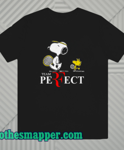 Roger federer snoopy team perfect tshirt