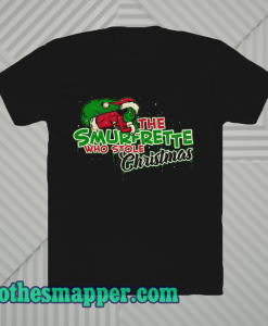 The Smurfrette who stole chrismas t shirt