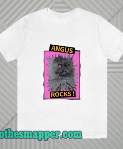 Angus Rocks cat T Shirt