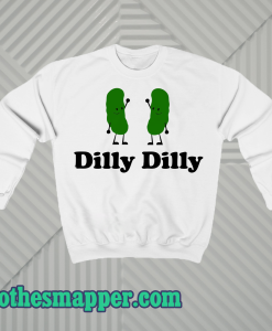 Dilly dilly dancing twin dill pickle sweatshirt