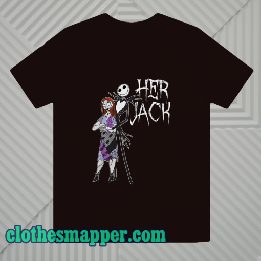 Nightmare Before Christmas Her Jack His Sally Couples Adult T-Shirt