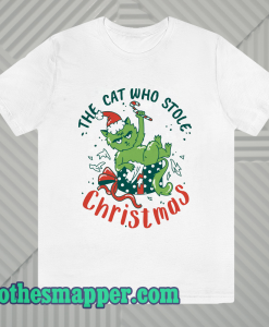 The Cat Who Stole Christmas t shirt