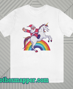 Unicorn Santa's T Shirt