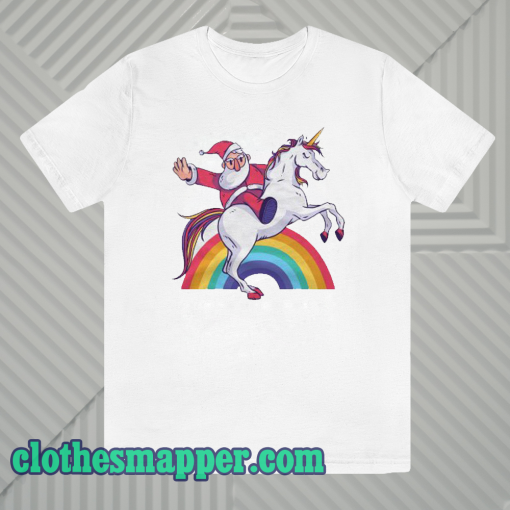 Unicorn Santa's T Shirt