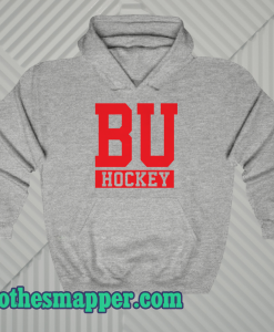 BU hockey hoodie