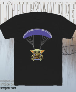 Baby Yoda Skydiving t shirt