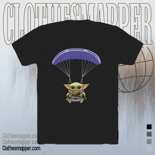 Baby Yoda Skydiving t shirt