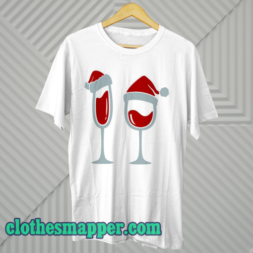 Christmas Wine Santa Cuttable T Shirt