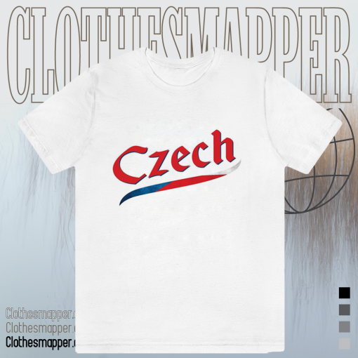 Czech Republic Script World Cup 2022 T Shirt TPKJ1