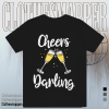 Funny New Year Holiday Cheers Darling Couple T-shirt TPKJ1