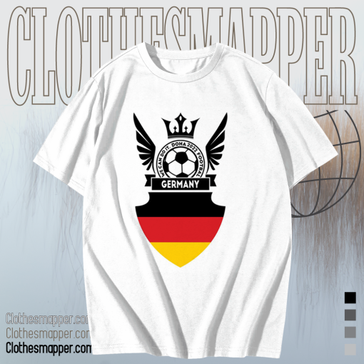 Germany Football world cup 2022 Qatar T Shirt TPKJ1