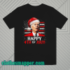 Santa Joe Biden Happy 4th Of July USA Flag Christmas Ugly T Shirt