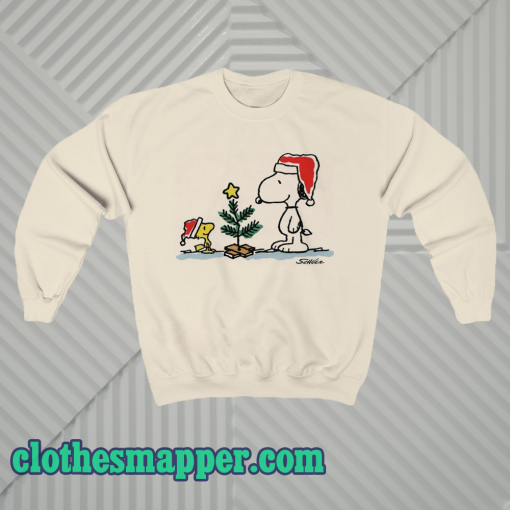 Snoopy tree christmas Sweatshirt