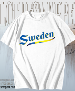 Sweden Script World Cup 2022 T Shirt TPKJ1