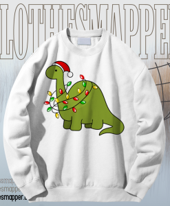 Roarsome Christmas Dinosaur Sweatshirt TPKJ1