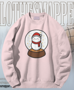 Snowball globe snowman Sweatshirt TPKJ1