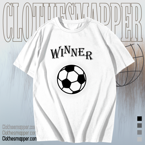 Soccer Winner Goal Champion Soccer Ball Football T Shirt TPKJ1