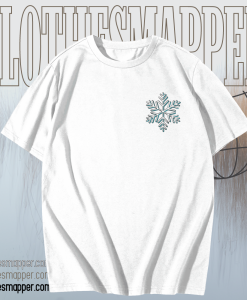 Teal Snowflake T Shirt TPKJ1