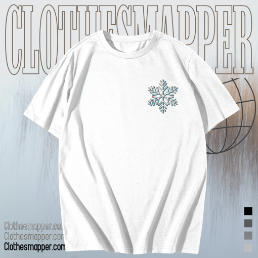 Teal Snowflake T Shirt TPKJ1