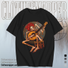 Vintage Grateful Dead Skeleton Rockin Guitar T Shirt TPKJ1
